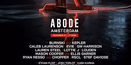 ABODE in the Dam 2026 — Uitgaan in Zaandam